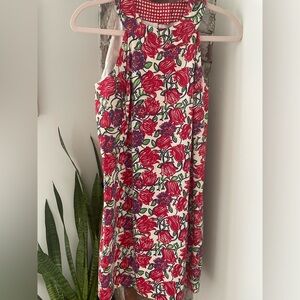 Lilly Pulitzer Women’s Purple Red Rose Print Shift Dress